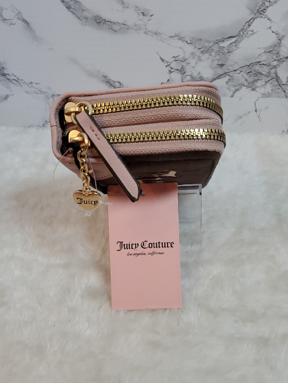 Juicy Couture Retro Vibe Medium Double Zip Around Wallet NWT - Picture 4 of 8